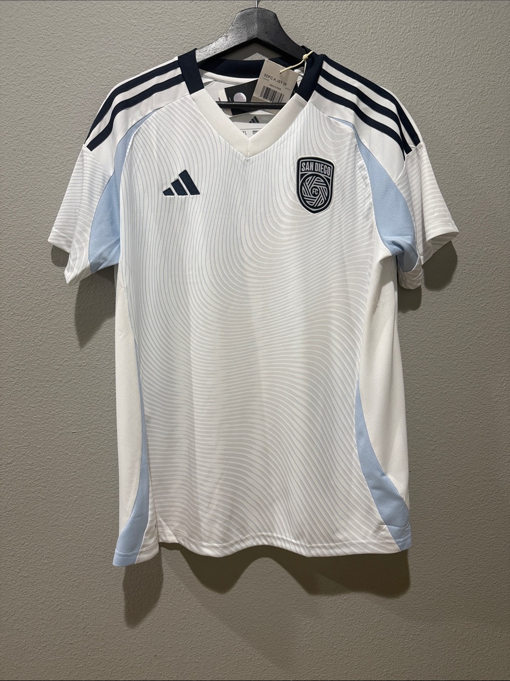 Adidas MLS San Diego FC White Soccer Jersey Size XL